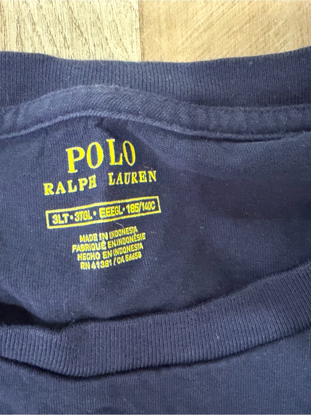 Polo by Ralph Lauren Navy Short Sleeve Crew Tee with Red Pony - Picture 3 of 3
